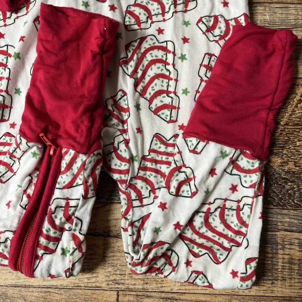 Bamboo Zippy Sleeper Unisex Baby 18-24m Christmas Tree Cakes Little Debby